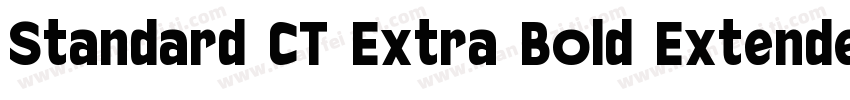 Standard CT Extra Bold Extended字体转换